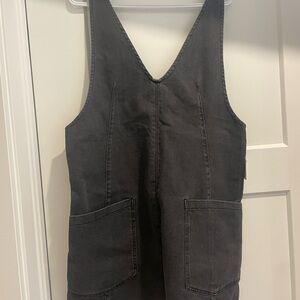 Free People Black Denim Dress